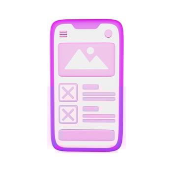 Cute 3D UI UX Illustration photo