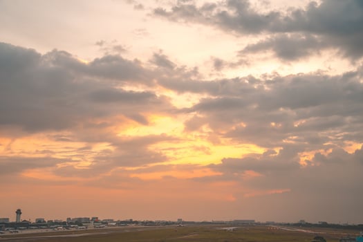 Background cloud summer. Cloud summer. Sky cloud cinematic. Natural sky beautiful and cinematic sunset texture background photo