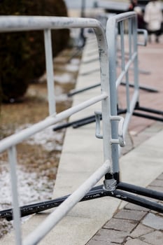 Mobile portable barrier photo