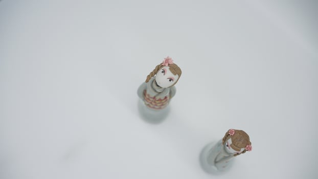 The beautiful porcelain image view with the Chinese style photo