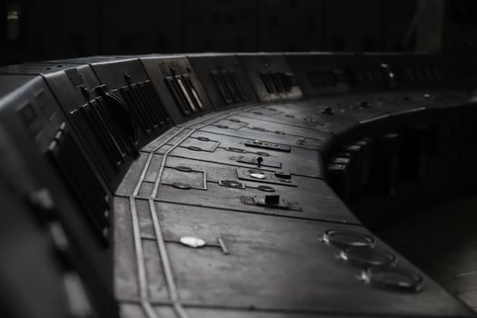 Control Panel of an old Power Plant photo