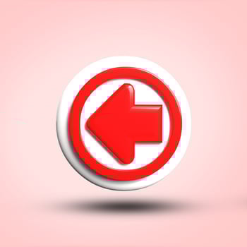 directions arrows 3D render photo