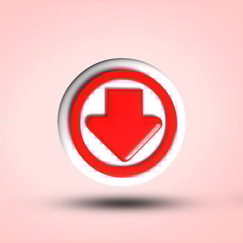 directions arrows 3D render photo