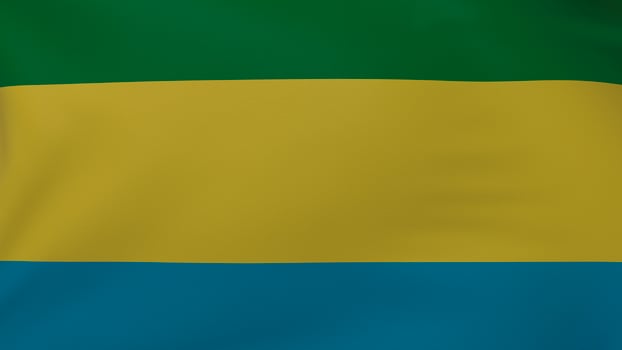 Gabon flag texture photo