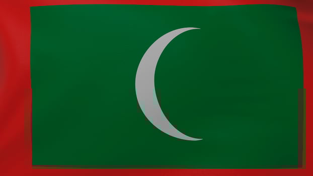 Maldives flag texture photo