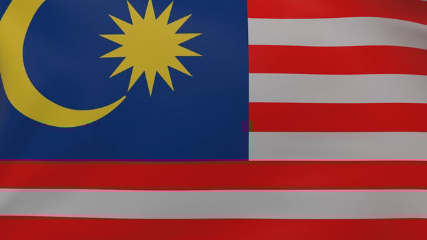 Malaysia flag texture photo