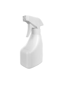 White Spray Bottle Isolated on White photo