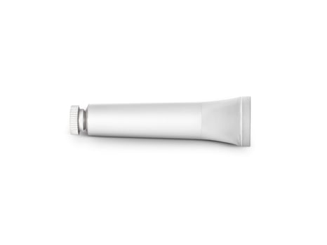 color tube on a white background photo