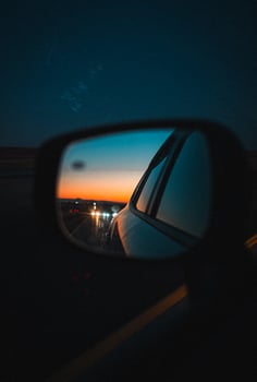 Retro Film Highway Sunset photo