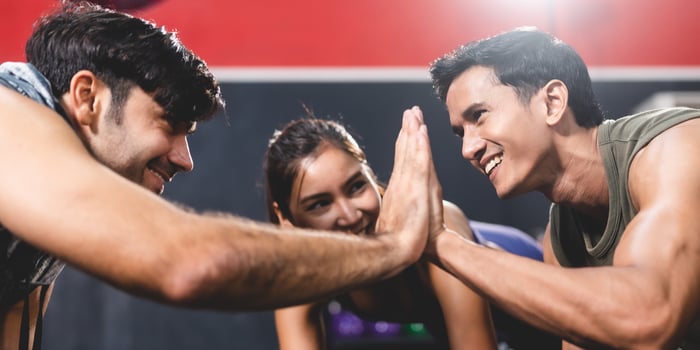 strong athlete man person exercising in the sport gym, workout exercise training in fitness for body strong and fit, bodybuilding training and healthy people lifestyle concept photo