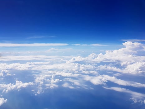 Clouds Aerial View, isolate photo