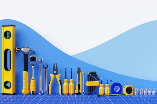Hand tool for home repair and construction. photo