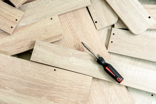 Wooden parts for DIY furniture photo