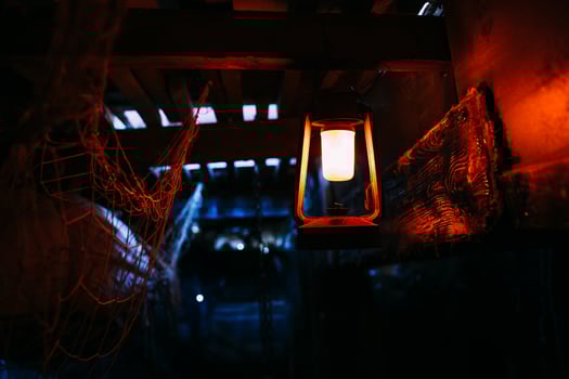 Wooden winch of a sailing ship and ropes on the deck of medieval pirate warship photo