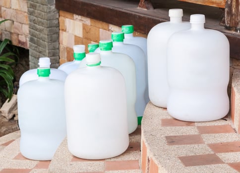 Group of drinking water tank photo