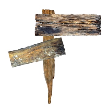 Old wooden sign photo