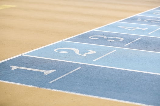 Finish Line of 60 Meters Running photo