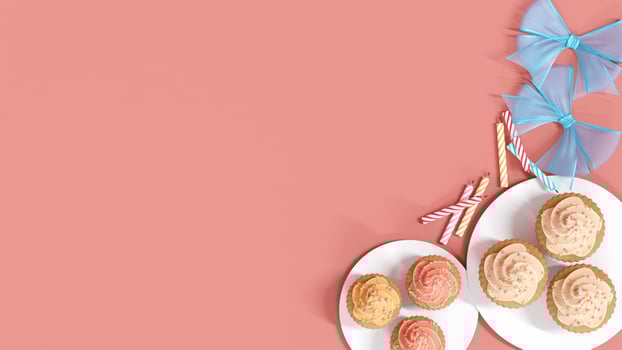 birthday cupcake background photo