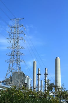 A fossil fueled power station photo