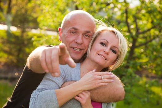 Adult happy couple together photo