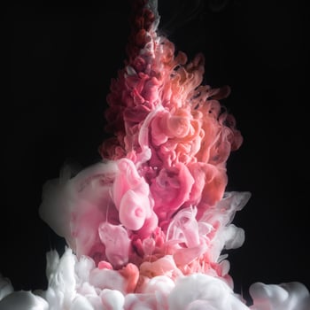 Abstract acrylic drop in water photo
