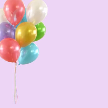 party balloons background photo
