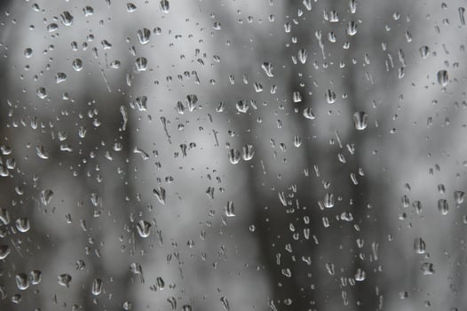 Rain drops on the window photo