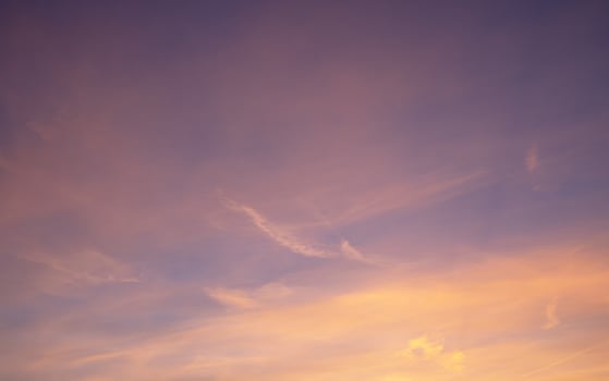 Sky with red-colored clouds photo