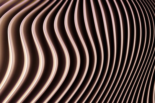 3d illustration of a stereo brown  strip photo