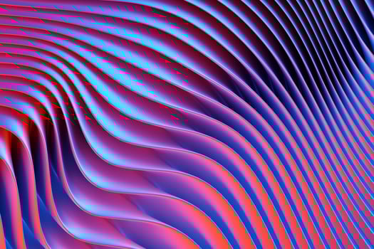 3d illustration of a stereo purple  strip . photo