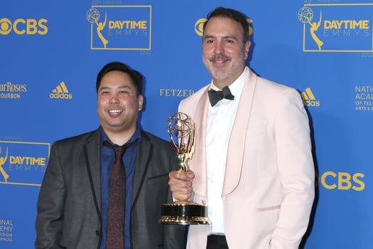 LOS ANGELES  JUN 24  Ryan Quan Ron Carlivati at the 49th Daytime Emmys Awards at Pasadena Convention Center on June 24 2022 in Pasadena CA photo