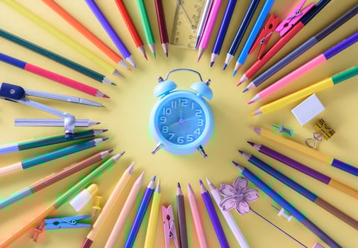 Color Pencil for Education, Back to School concept photo