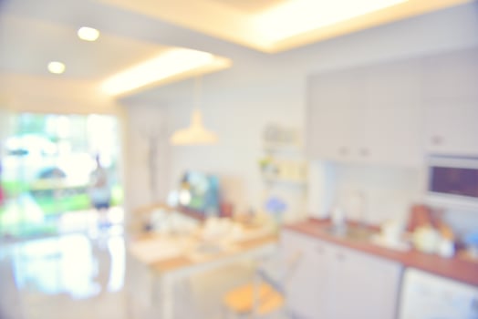 Abstract blur Kitchen Room area interior for background photo