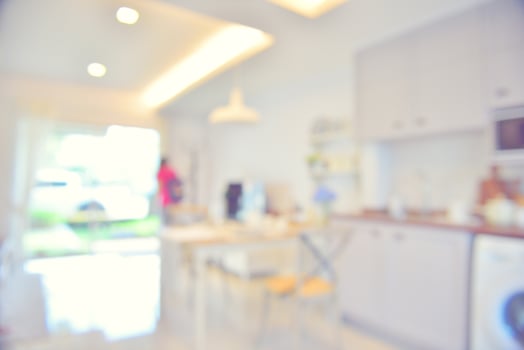 Abstract blur Kitchen Room area interior for background photo