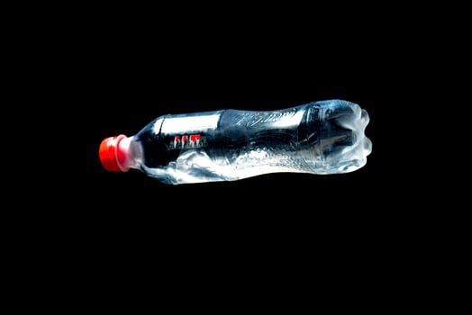 Concept of plastic waste and pollution from plastic waste. photo