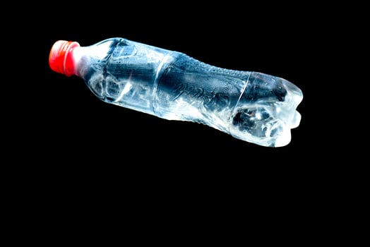 Concept of plastic waste and pollution from plastic waste. photo