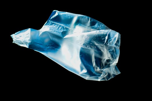 Concept of plastic waste and pollution from plastic waste. photo
