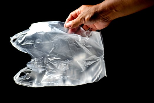 Concept of plastic waste and pollution from plastic waste. photo