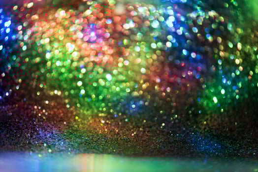 bokeh glitter Colorfull Blurred abstract background for birthday, anniversary, wedding, new year eve or Christmas photo