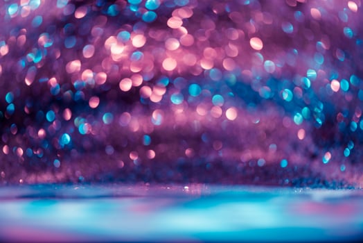 bokeh glitter Colorfull Blurred abstract background for birthday, anniversary, wedding, new year eve or Christmas photo