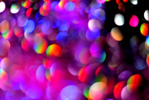 bokeh glitter Colorfull Blurred abstract background for birthday, anniversary, wedding, new year eve or Christmas photo