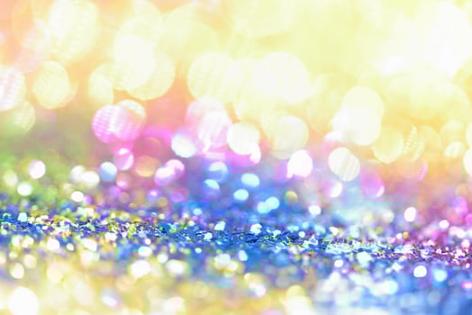 bokeh glitter Colorfull Blurred abstract background for birthday, anniversary, wedding, new year eve or Christmas photo