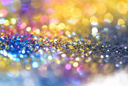 bokeh glitter Colorfull Blurred abstract background for birthday, anniversary, wedding, new year eve or Christmas photo