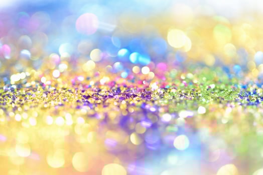 bokeh glitter Colorfull Blurred abstract background for birthday, anniversary, wedding, new year eve or Christmas photo