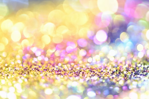 bokeh glitter Colorfull Blurred abstract background for birthday, anniversary, wedding, new year eve or Christmas photo