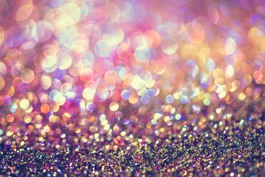 bokeh glitter Colorfull Blurred abstract background for birthday, anniversary, wedding, new year eve or Christmas photo