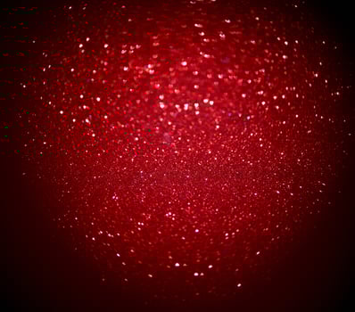 Red Blur heart shape of ligth bokeh on a black background photo