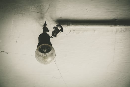 hanging old lightbulb photo
