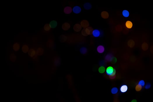 Abstract bokeh light effects on the night. Black background with colorful light effects. background with  Blur bokeh effects. Abstract background texture photo