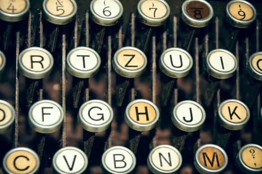 old antique typewriter photo